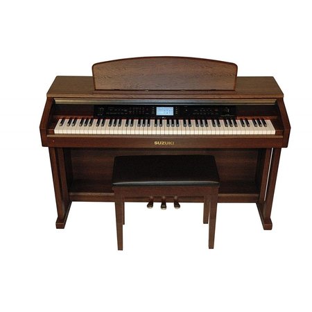 SUZUKI Suzuki CTP-88-U Classroom Teach Piano with Bench; Mahogany Wood Grain CTP-88-U